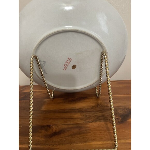 Beautiful Porcelain Enameled Plate - 10 1/2" - Picture 10 of 10